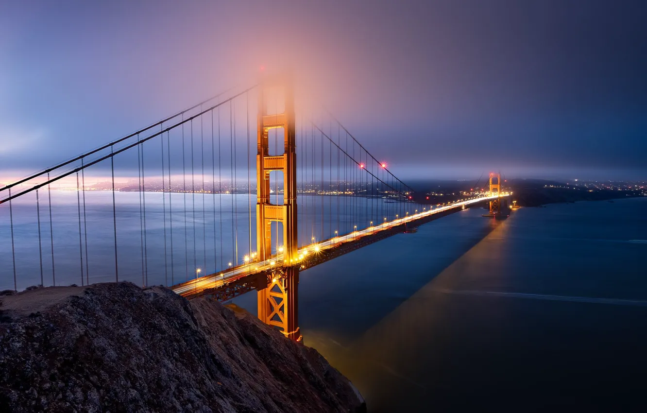 Photo wallpaper bridge, San Francisco, USA, CA