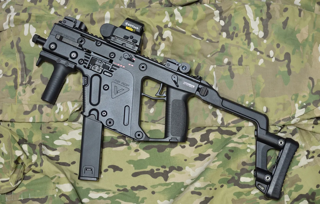 Photo wallpaper weapons, camouflage, the gun, Super V, KRISS Vector