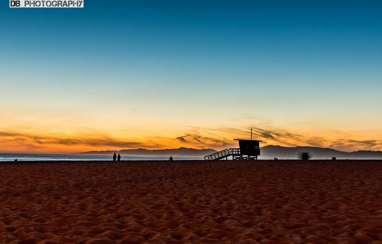 Photo wallpaper beach, dawn, beach, sunset, Manhattan