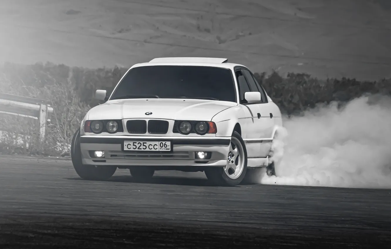 Photo wallpaper bmw, BMW, classic, e34, mpower, Ingushetia, Ingushetia, Magas