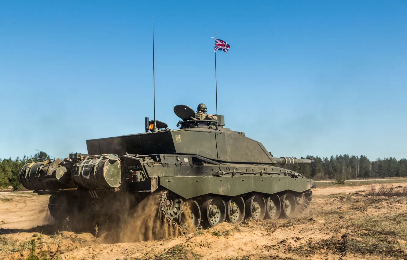 Photo wallpaper UK, Challenger 2, battle tank