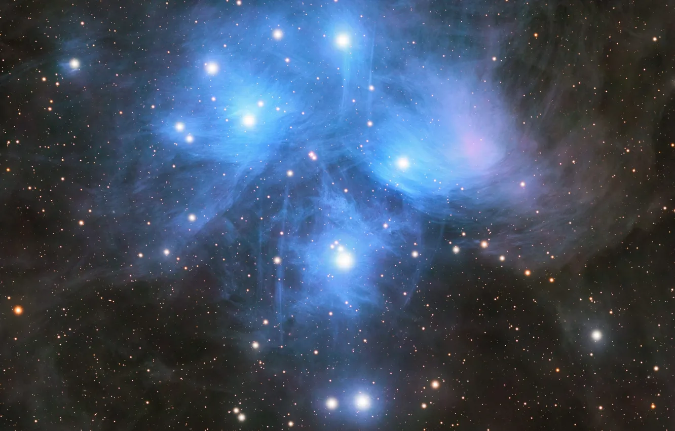 Photo wallpaper the sky, space, stars, lights, lights, space, astrophotography