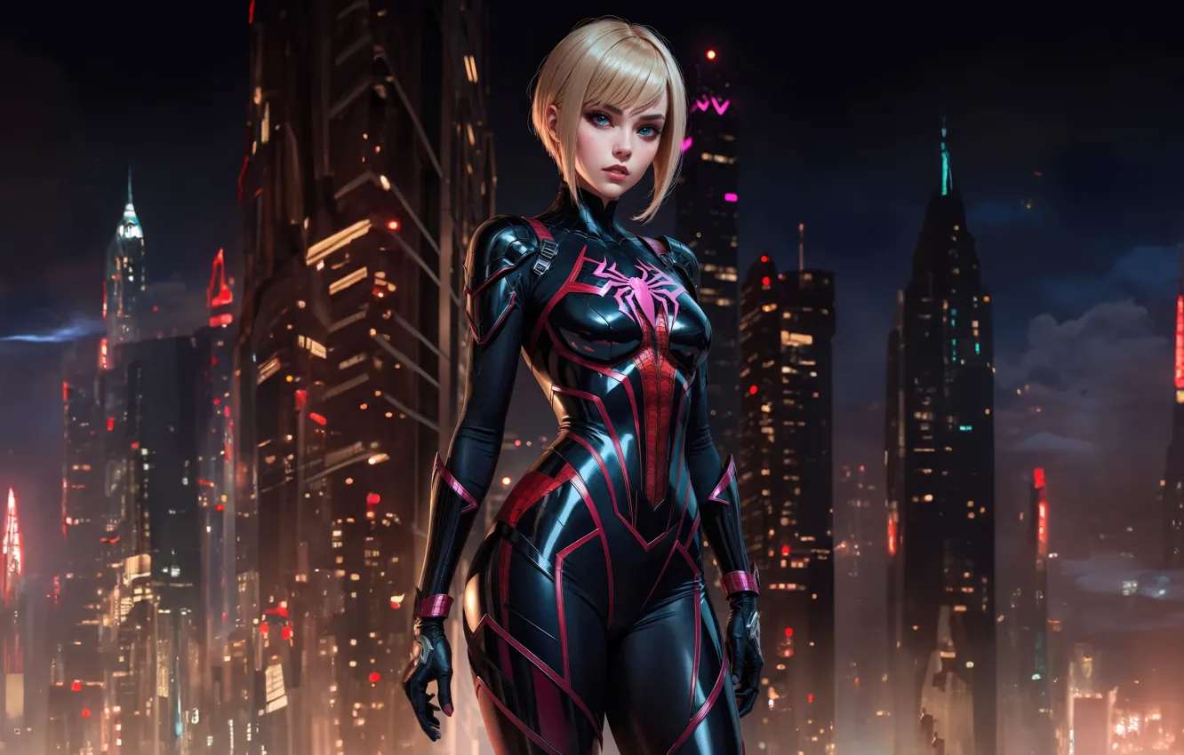 Photo wallpaper Earth, Gwen, amazing, Spider