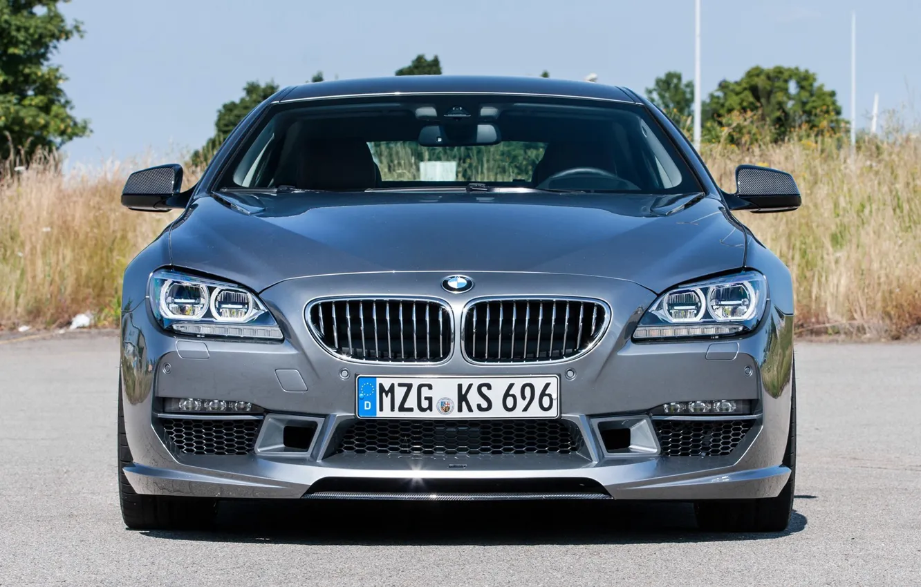 Photo wallpaper grey, drives, BMW 6-Series
