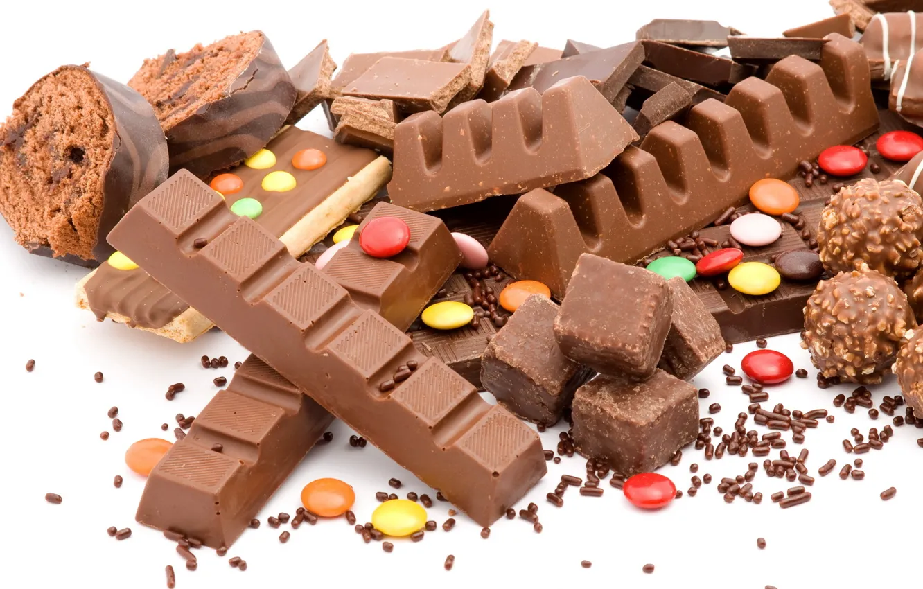 Photo wallpaper food, chocolate, candy, cream, dessert, food, sweet, chocolate