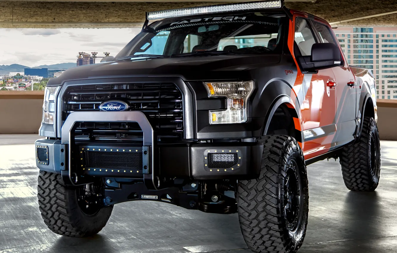 Photo wallpaper Ford, F-150, 2014, EcoBoost, SEMA 2014, Ford F-150, Fabtech