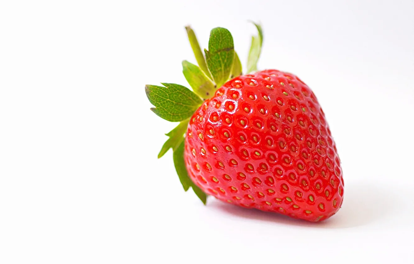 Photo wallpaper macro, strawberries, strawberry, berry
