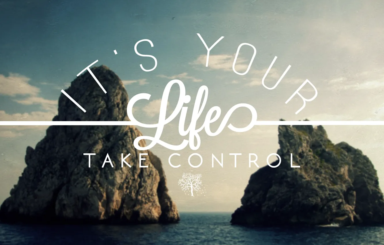 Photo wallpaper minimal, control, life, quotes, Life lessons