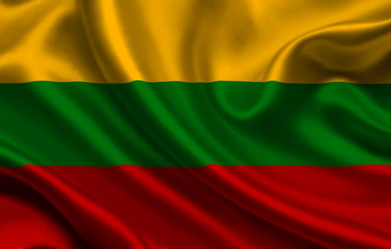 Photo wallpaper flag, Lithuania, Lithuania