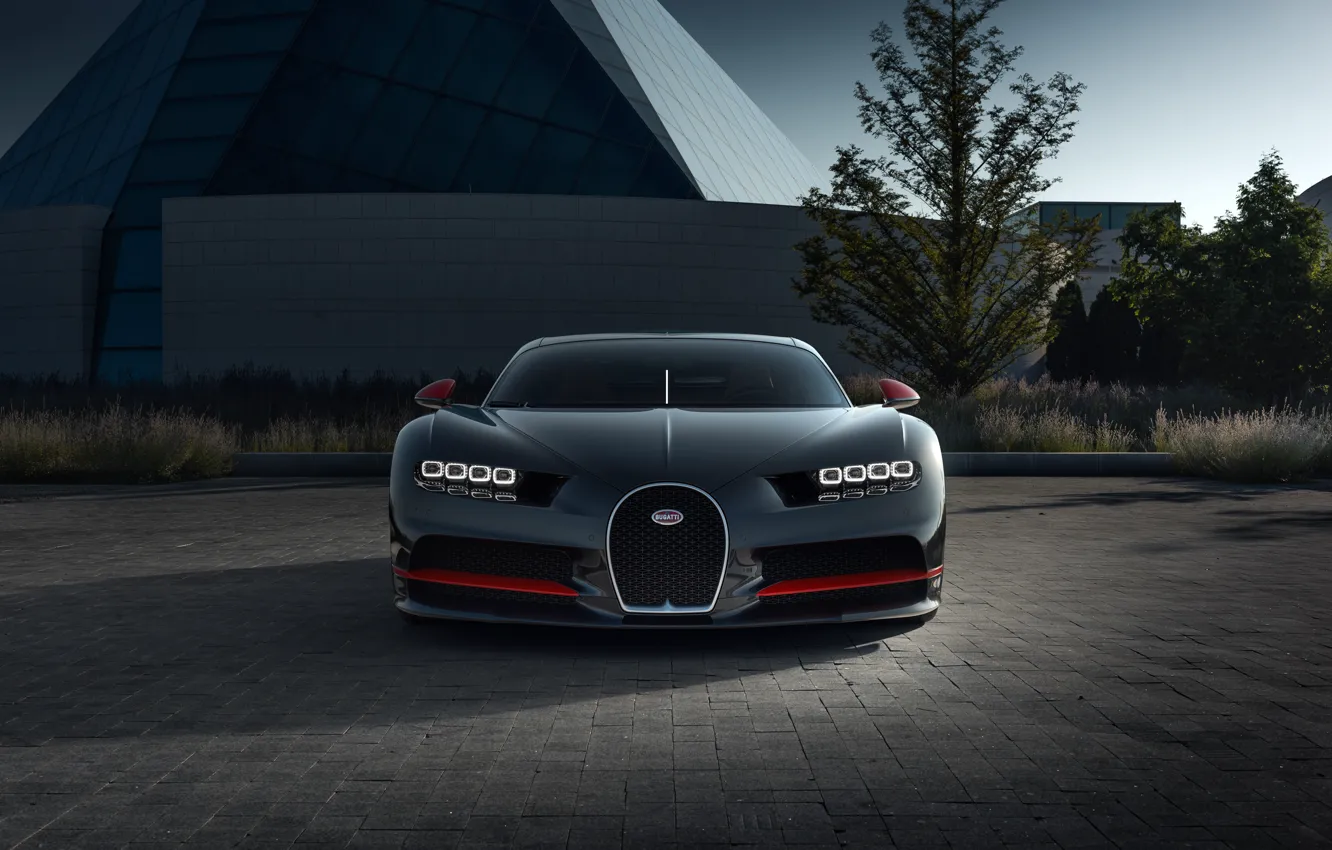 Photo wallpaper Bugatti, supercar, hypercar, CGI, Chiron, 2019