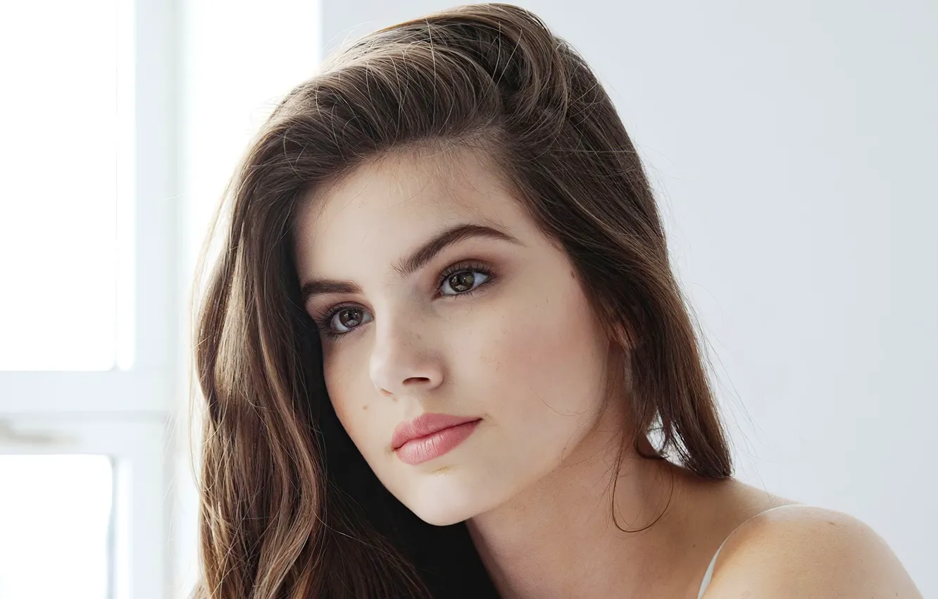 Photo wallpaper look, girl, face, Camila Queiroz