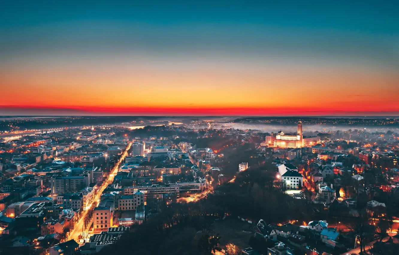 Photo wallpaper the city, Lithuania, Kaunas