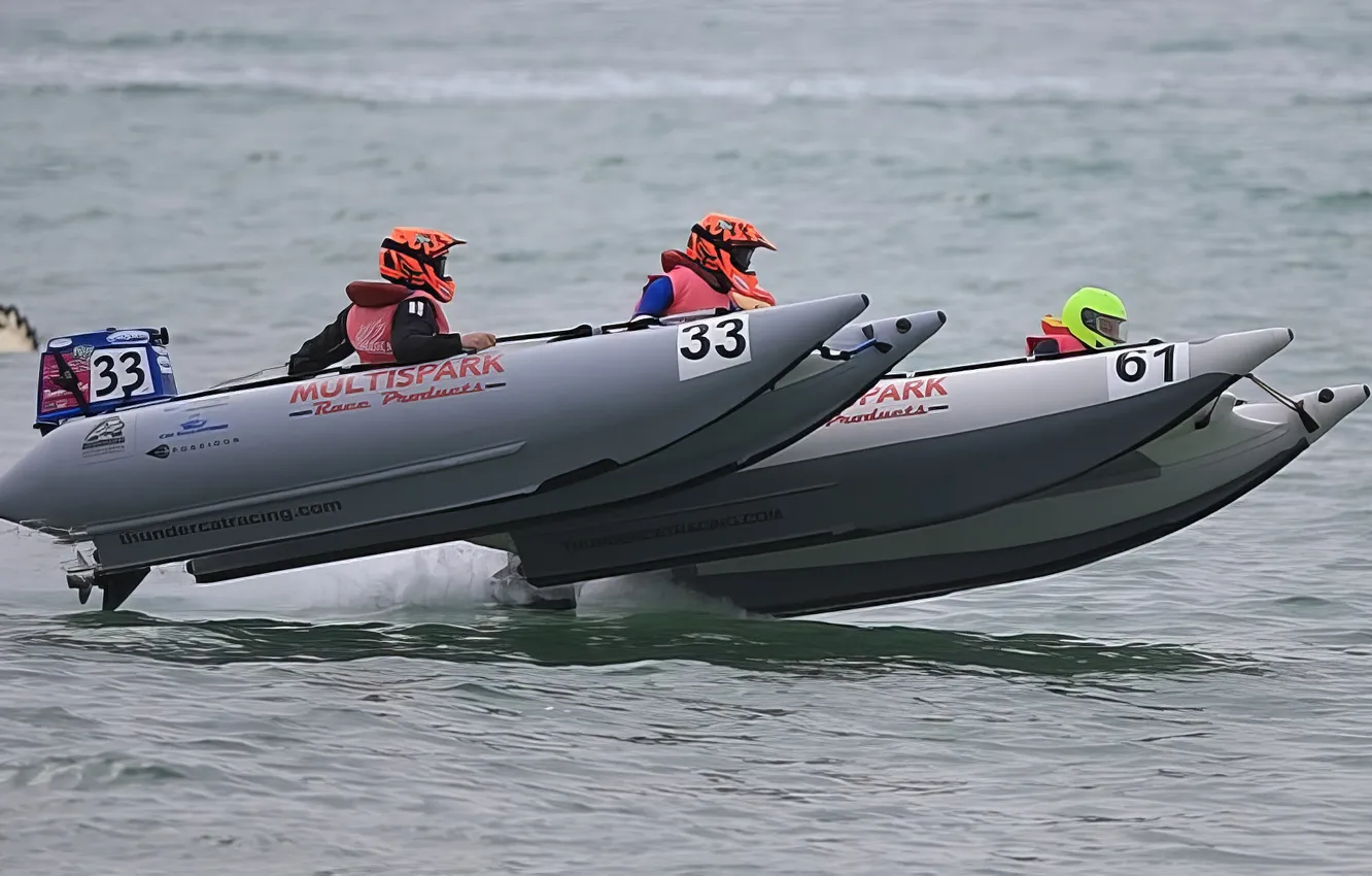 Photo wallpaper race, boat, speed