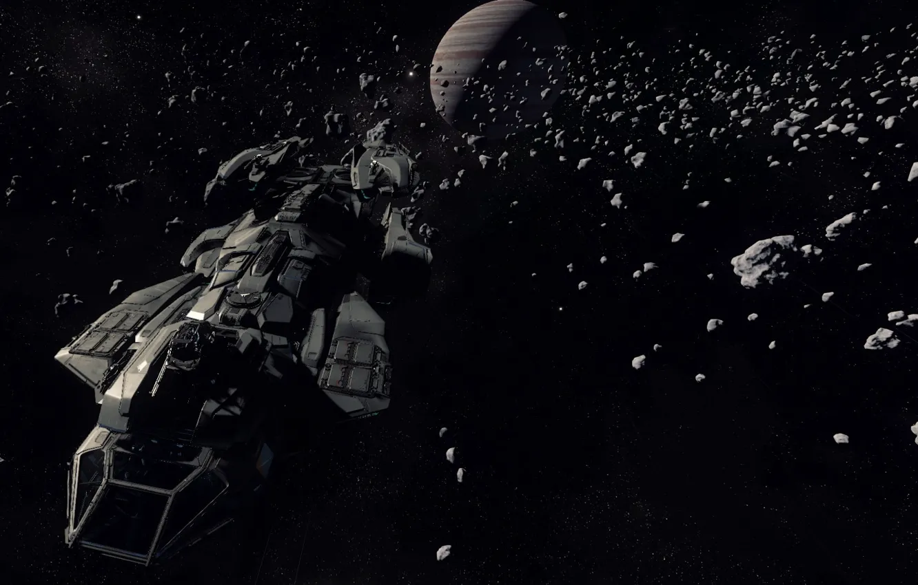 Photo wallpaper space, flight, ship, Star Citizen, Constellation