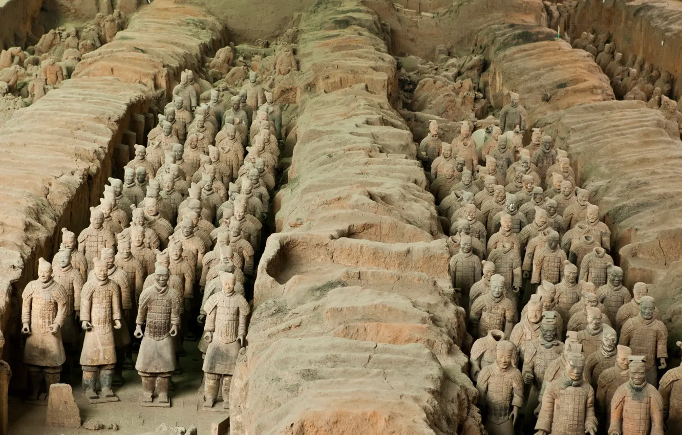 Photo wallpaper China, archaeology, The terracotta army