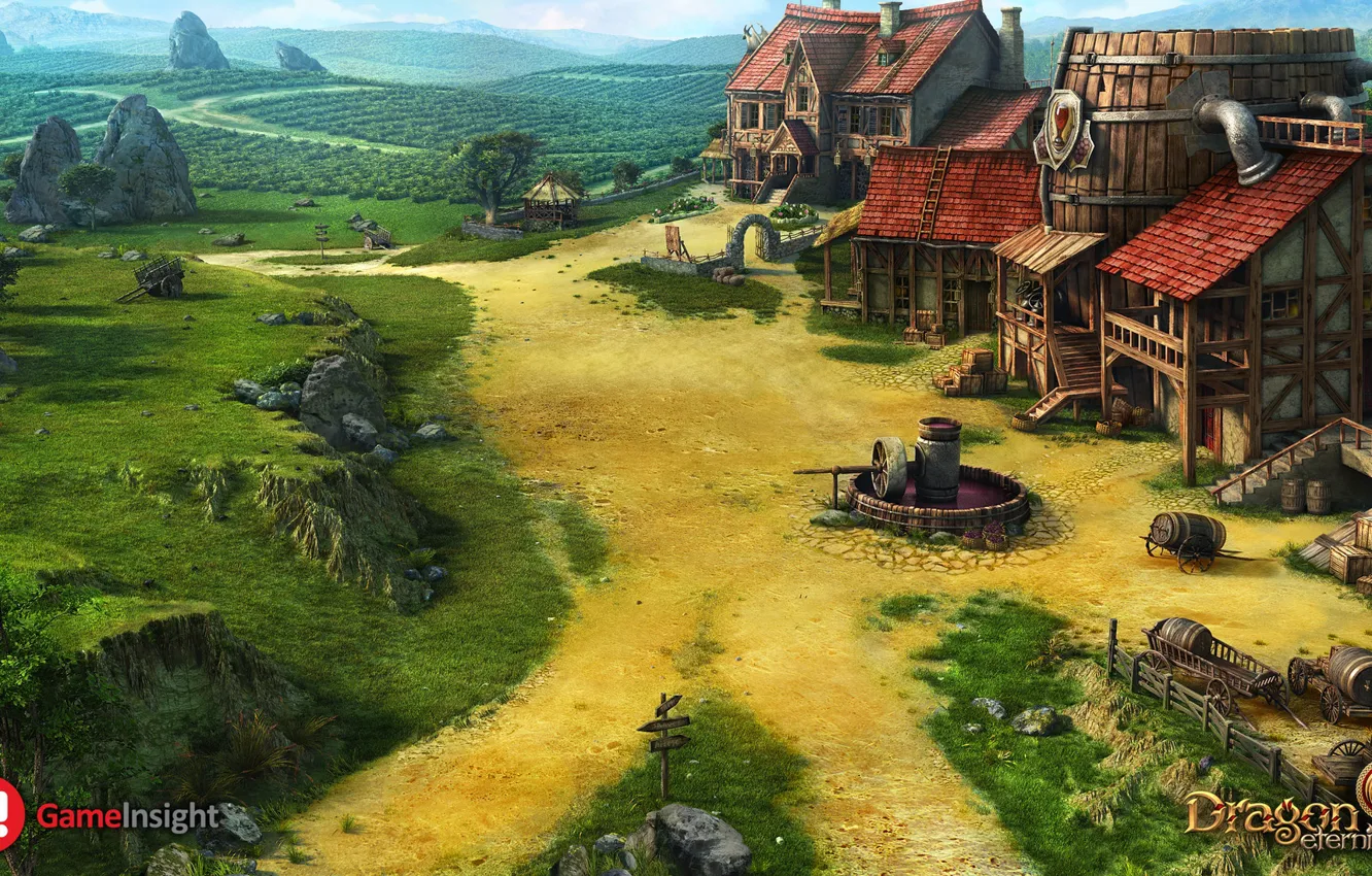Photo wallpaper crossroads, Dragon Eternity, Crossroads
