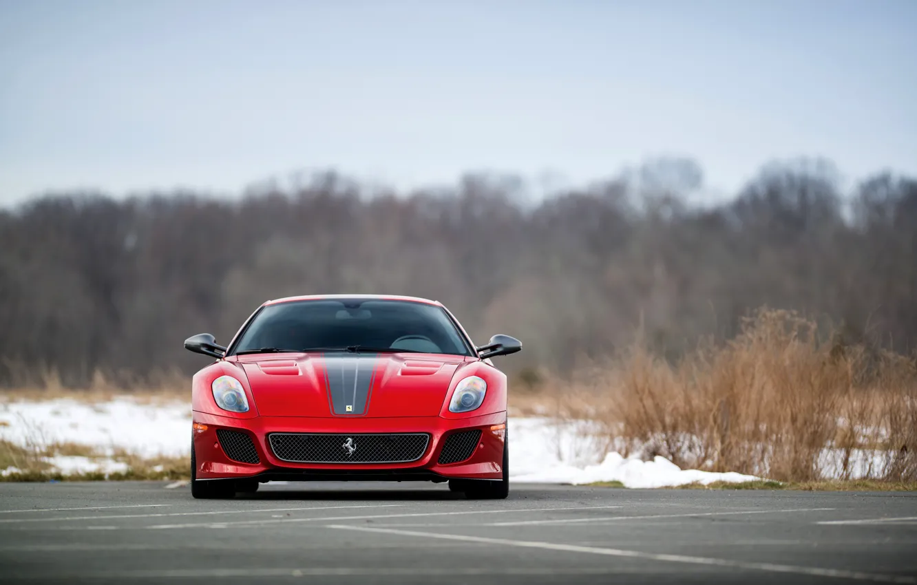 Photo wallpaper Ferrari, 599, Front, Ferrari 599 GTO