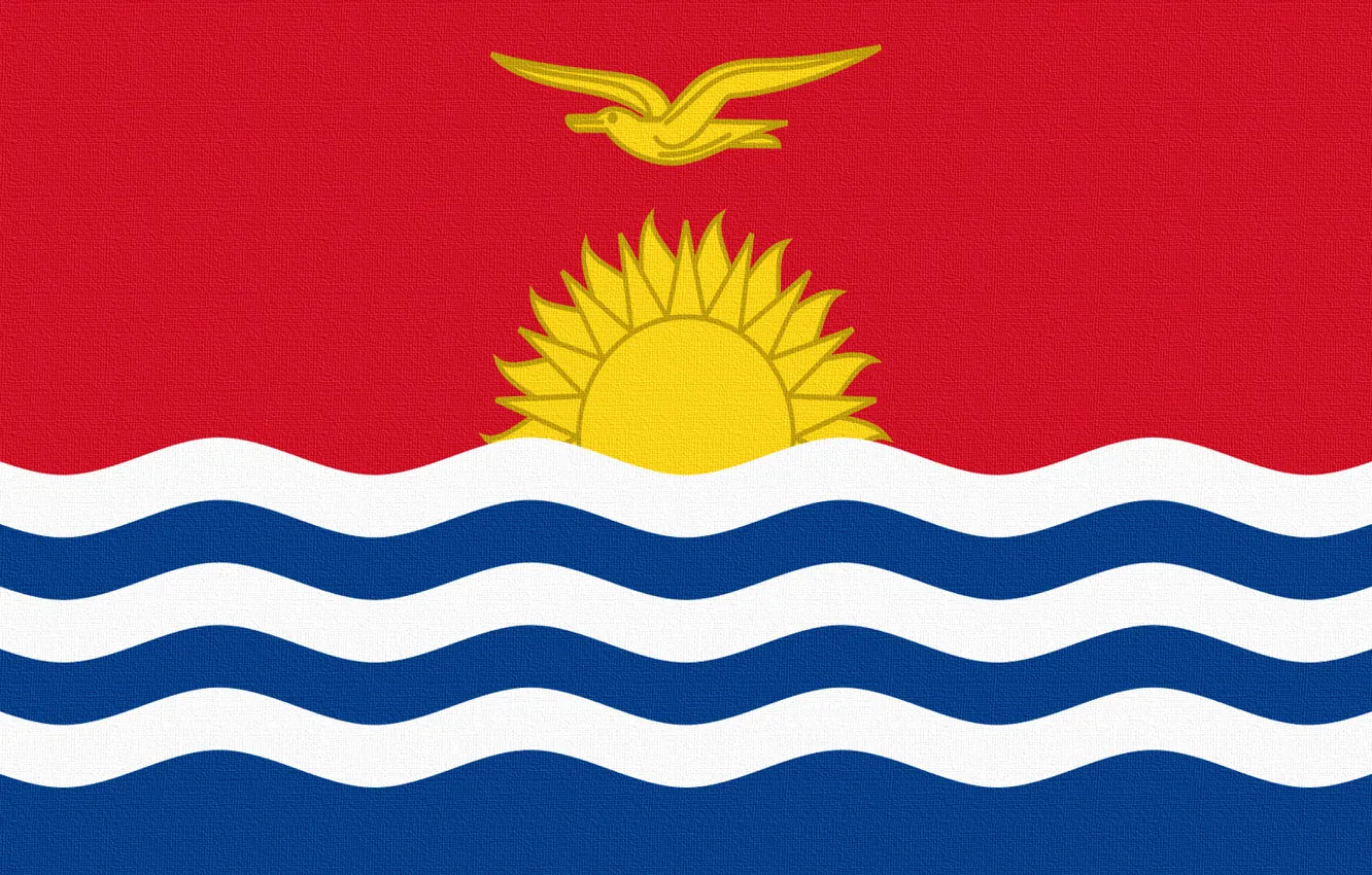 Photo wallpaper The sun, Flag, Republic, Republic, Kiribati, Kiribati