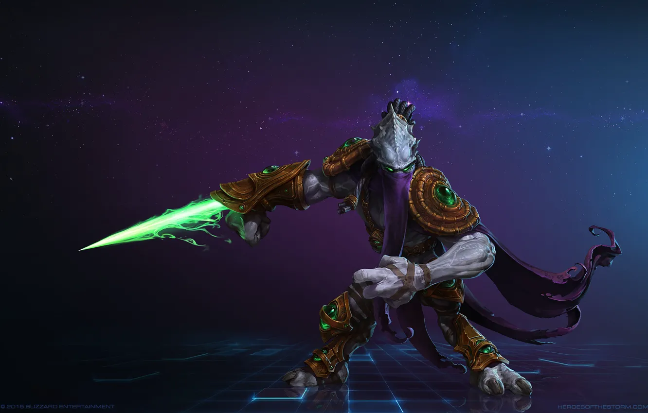 Photo wallpaper starcraft, starcraft 2, Blizzard, protoss, Zeratul, Zeratul, Mr--Jack, Dark Prelate