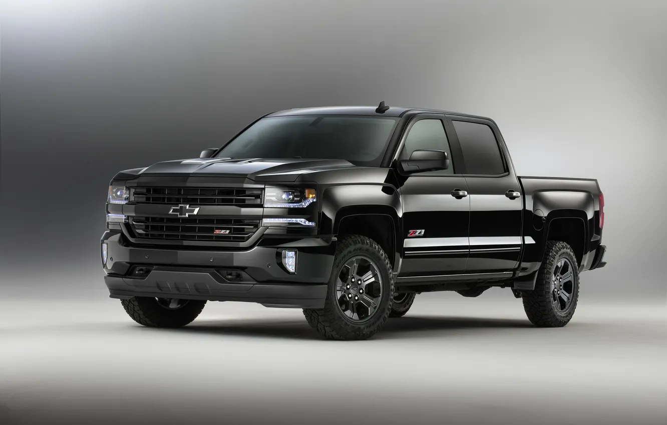 Photo wallpaper black, Chevrolet, Chevrolet, Silverado, silverado