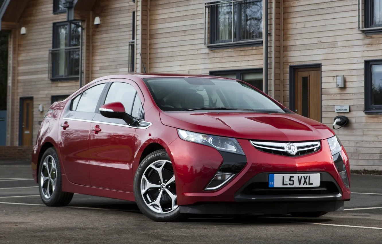Photo wallpaper red, home, Opel, Vauxhall, the front, Opel, Vauxhall, ampere