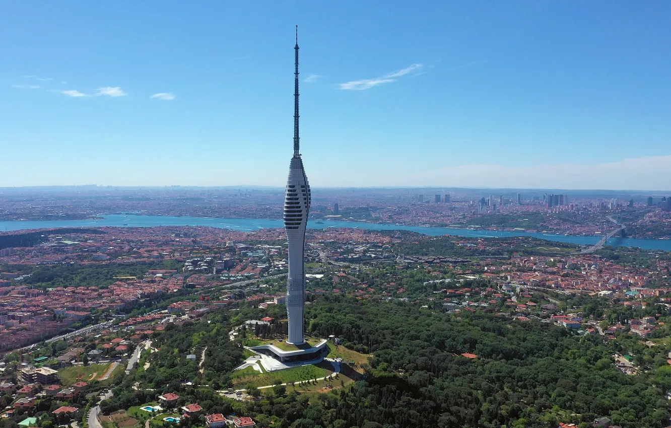 Photo wallpaper Istanbul, Turkey, Çamlıca Tower
