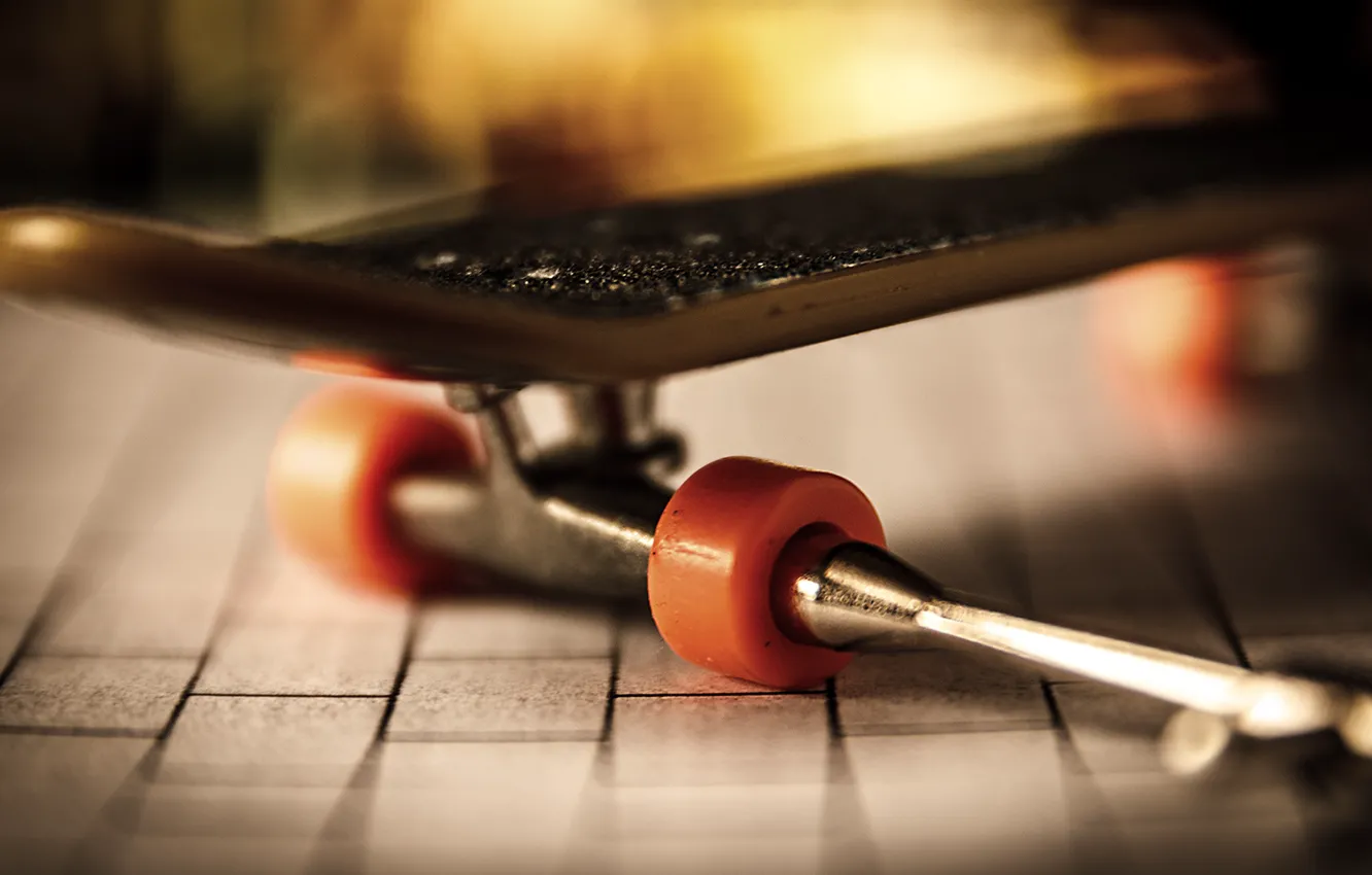 Photo wallpaper macro, background, skateboard