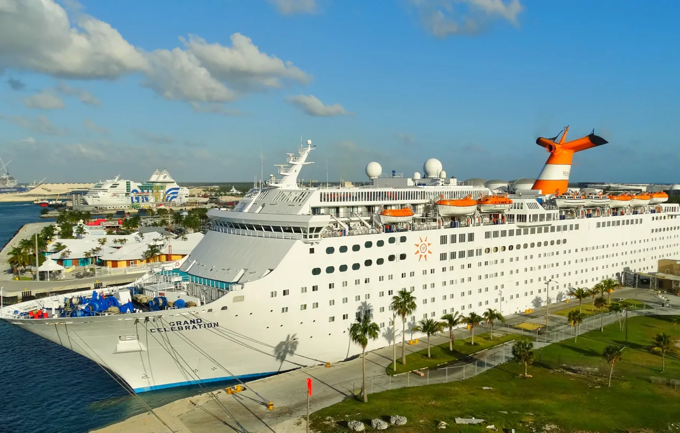Photo wallpaper port, liner, Bahamas