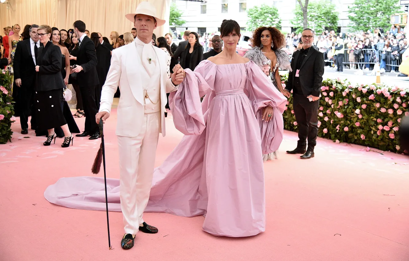 Photo wallpaper costume, carnival, Benedict Cumberbatch, wife, Benedict Timothy Carlton Cumberbatch, Sophie Hunter