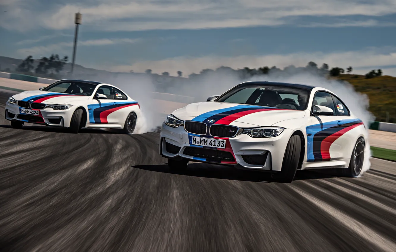 Photo wallpaper BMW, drift, Motorsport, F82, 4er