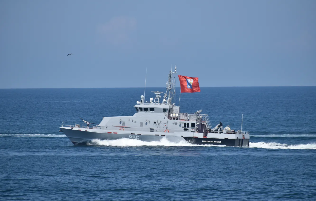 Photo wallpaper boat, Navy, cipher Rook, Unarmeets of the Crimea