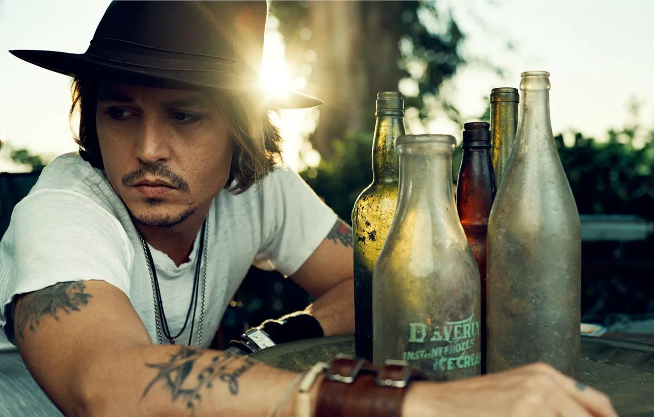 Photo wallpaper Johnny Depp, Hat, Johnny Depp, Male, Actor