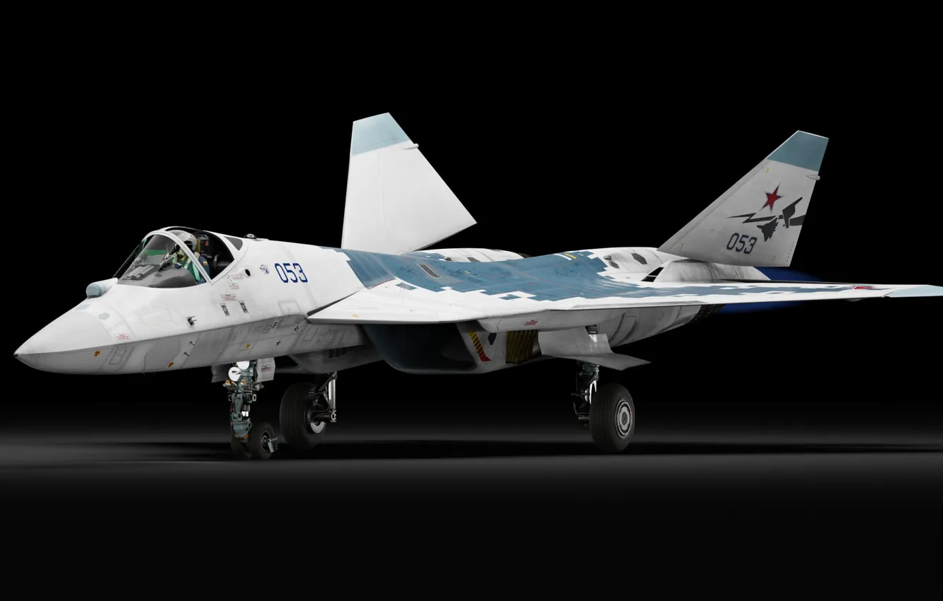 Photo wallpaper Russia, multi-role fighter, Su-57, OKB P. O. Sukhoi
