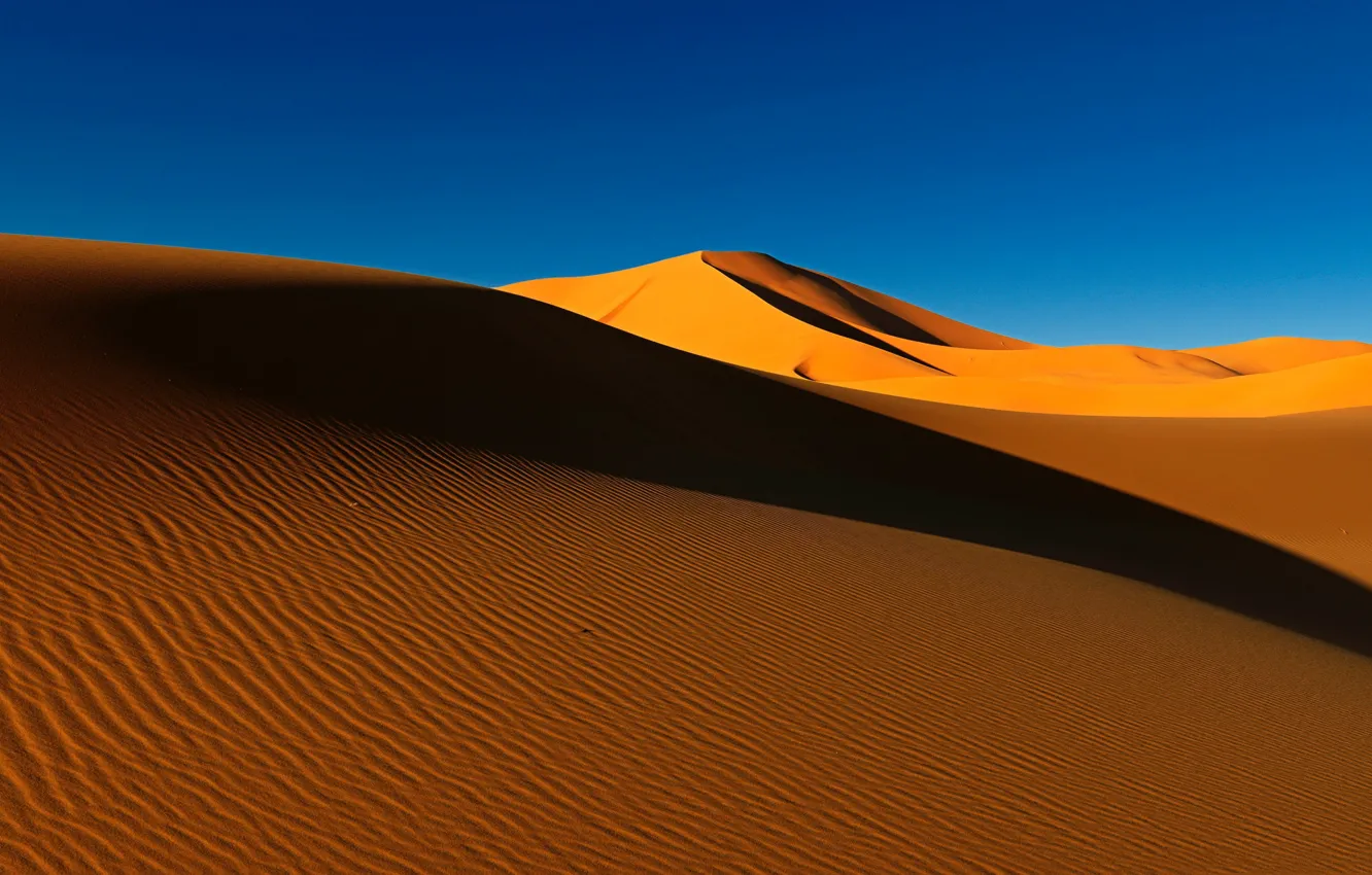Photo wallpaper the sky, the dunes, desert