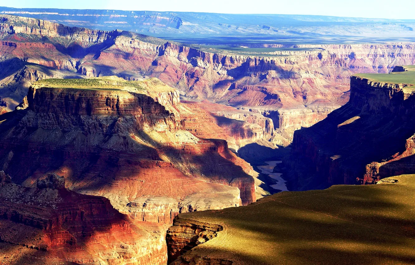 Photo wallpaper rocks, shadow, Grand Canyon