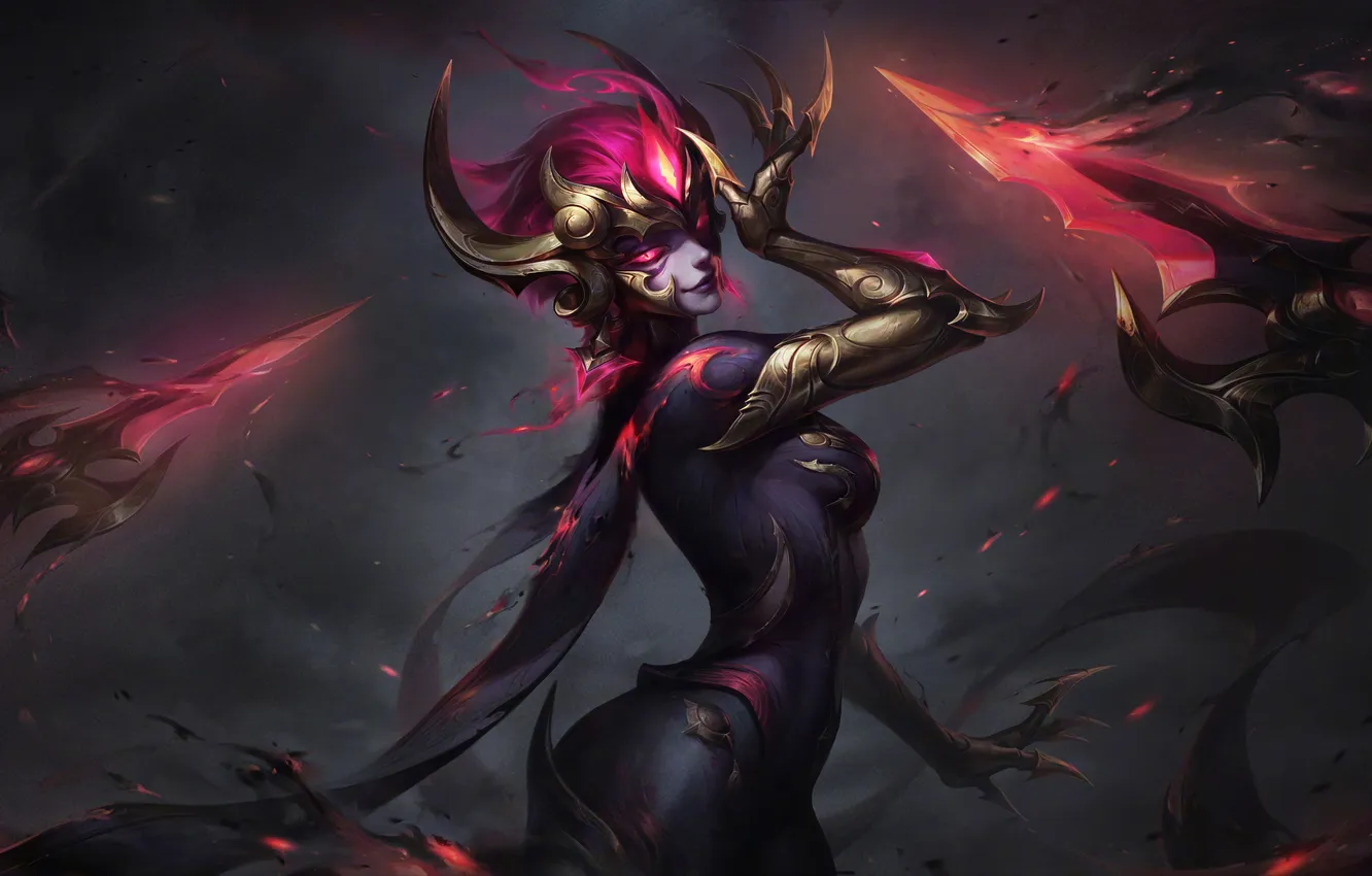 Photo wallpaper pose, game, Evelyn, Evelyn, characters, bokeh, League of Legends, lol