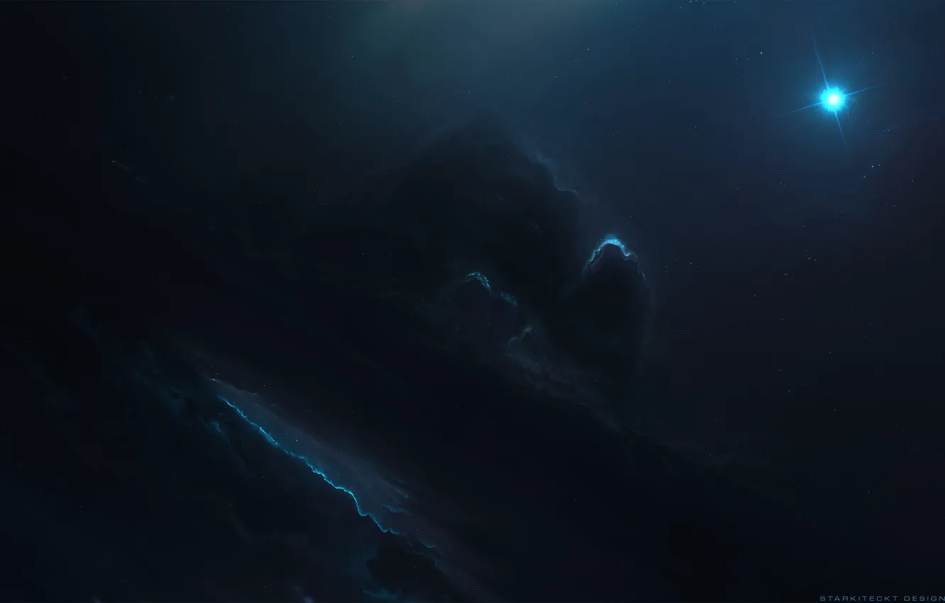 Photo wallpaper space, stars, nebula, fiction, art, space, fantasy, nebula