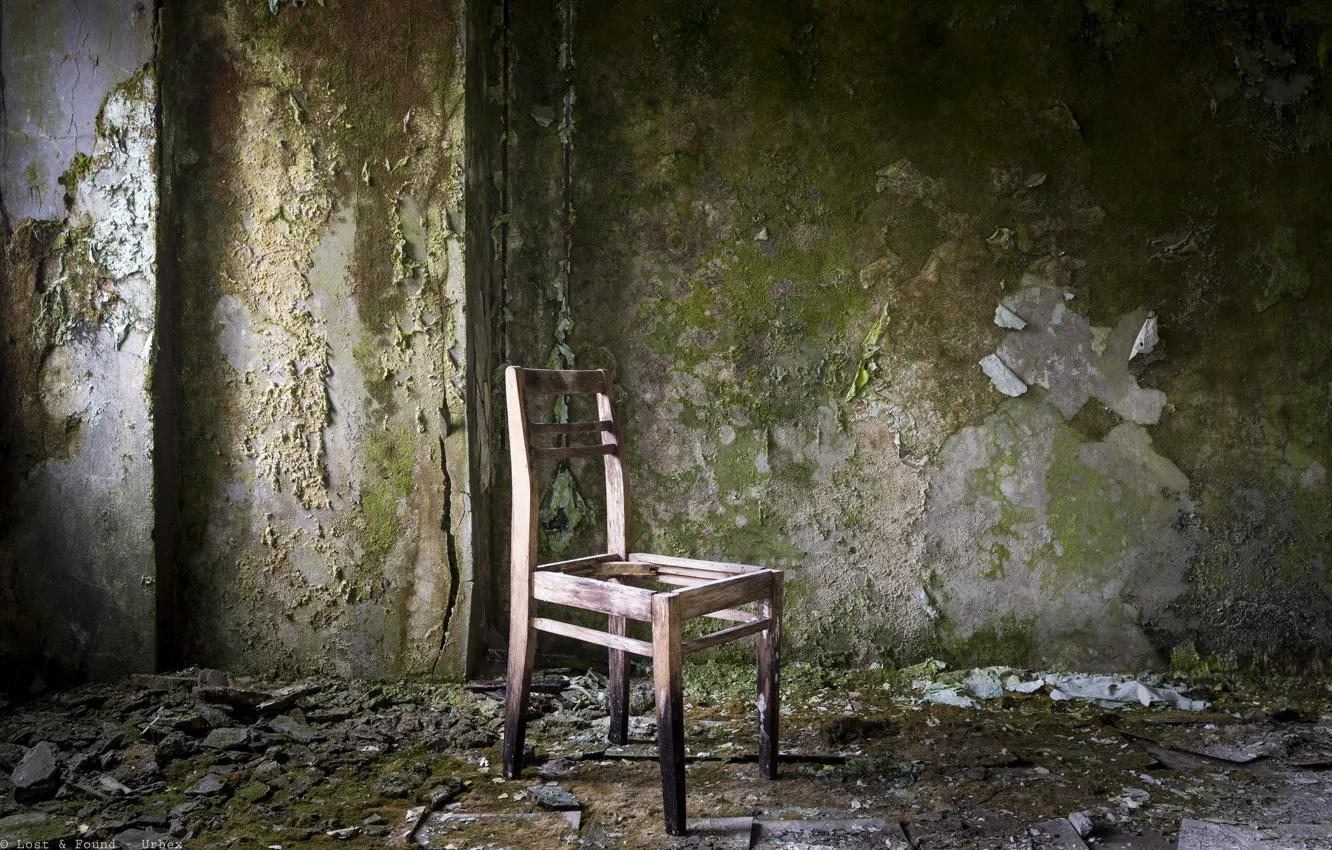 Photo wallpaper room, wall, chair