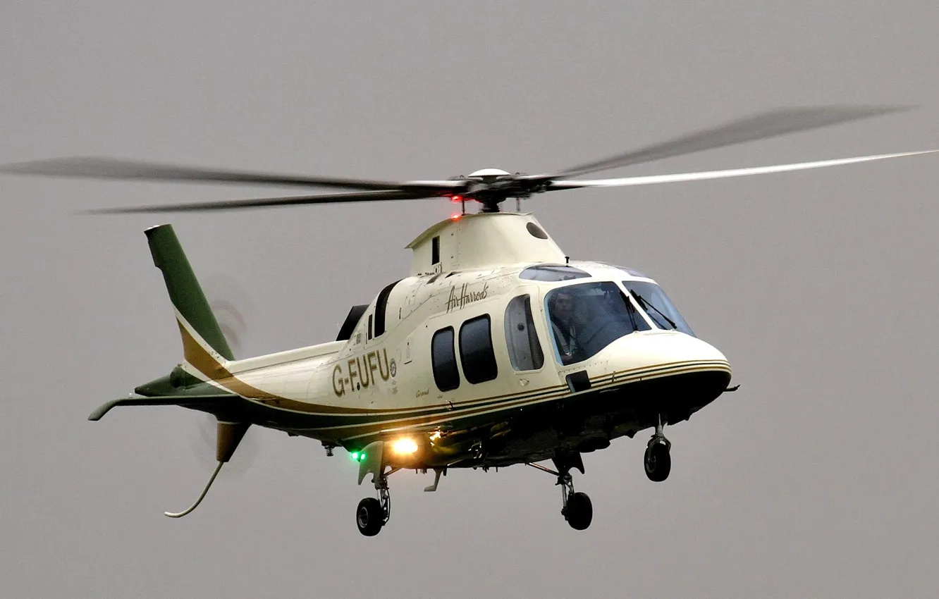Photo wallpaper the sky, helicopter, eight-seat helicopter, Agusta A109S Grand