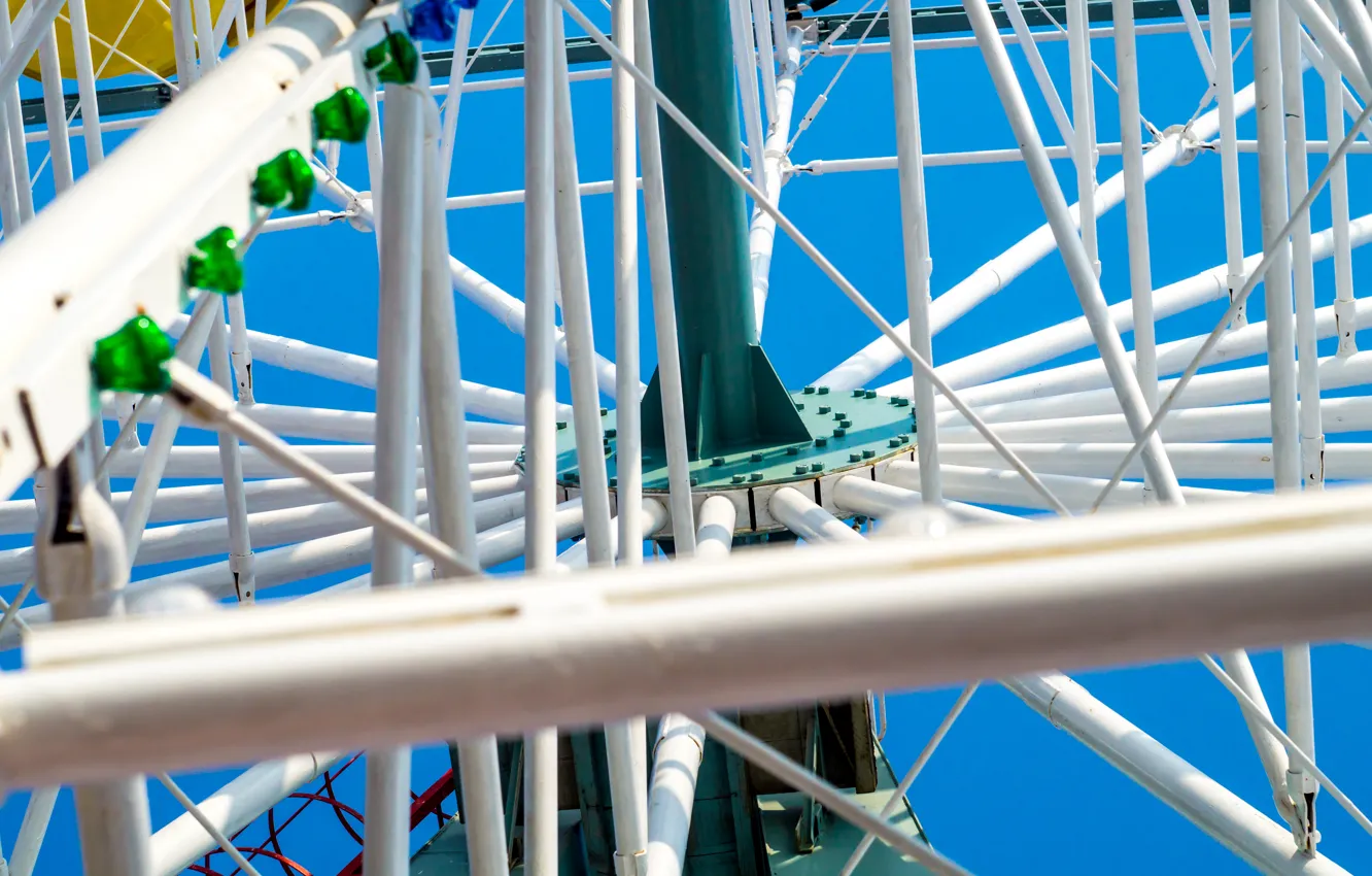 Photo wallpaper the sky, Park, wheel, attraction