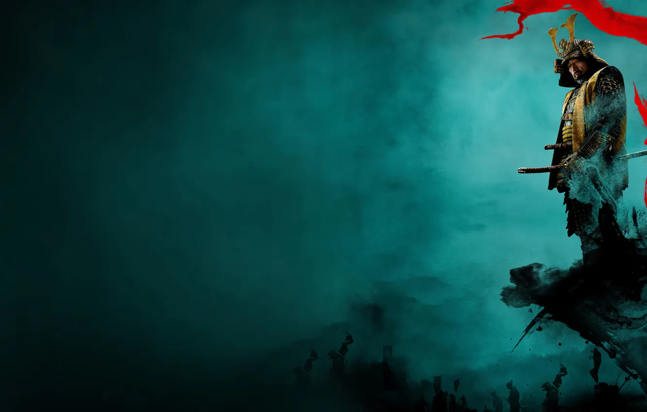 Wallpaper katana, Shogun, standing, samurai armor, cliff, tv series