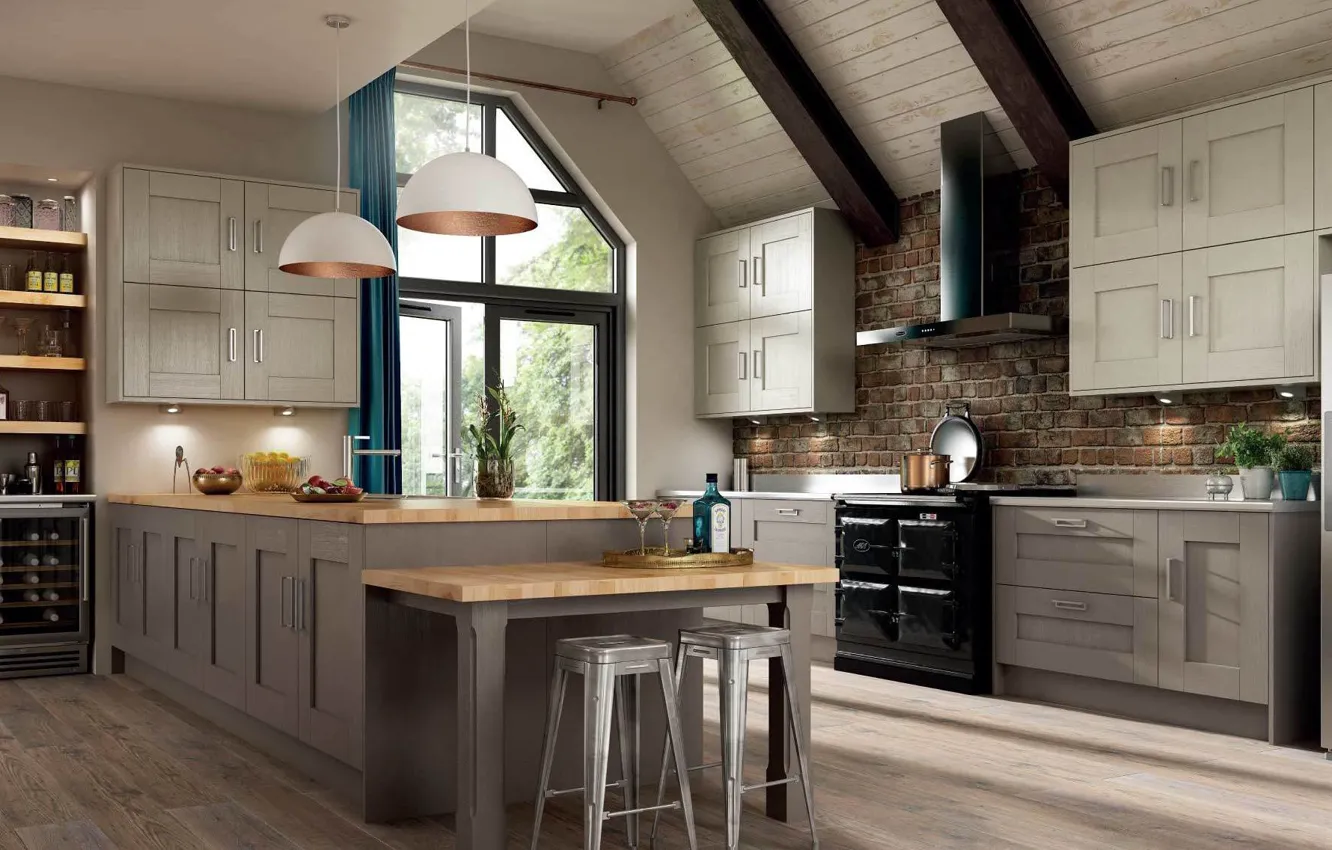 Photo wallpaper design, style, interior, kitchen, by Case study, Symphony house