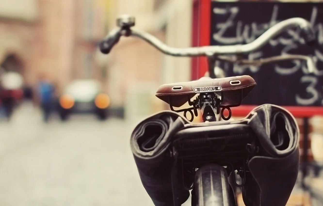 Photo wallpaper bike, the city, street