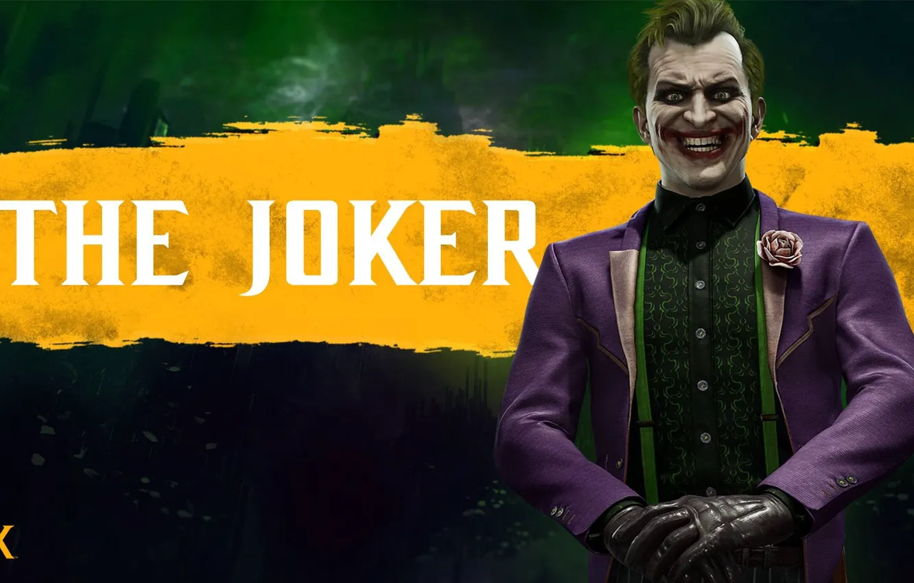 Photo wallpaper Joker, fighter, characters, The Joker, Mortal Kombat 11, Mortal Kombat 11
