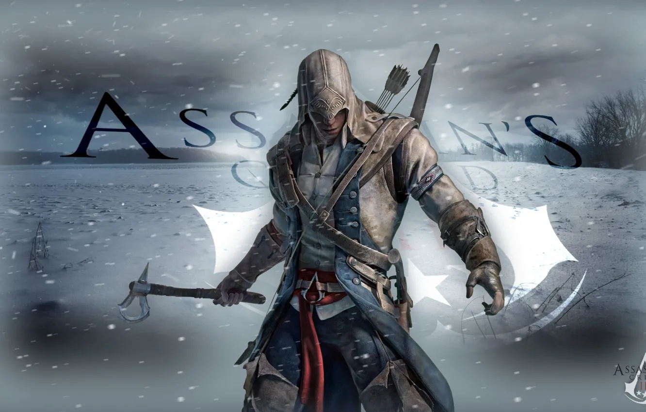Photo wallpaper assassin, Assassin's Creed III, Assassin's Creed 3, Connor\Radunhageydu, America revolution