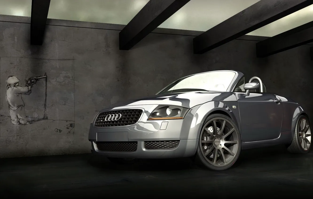 Photo wallpaper machine, Audi, author