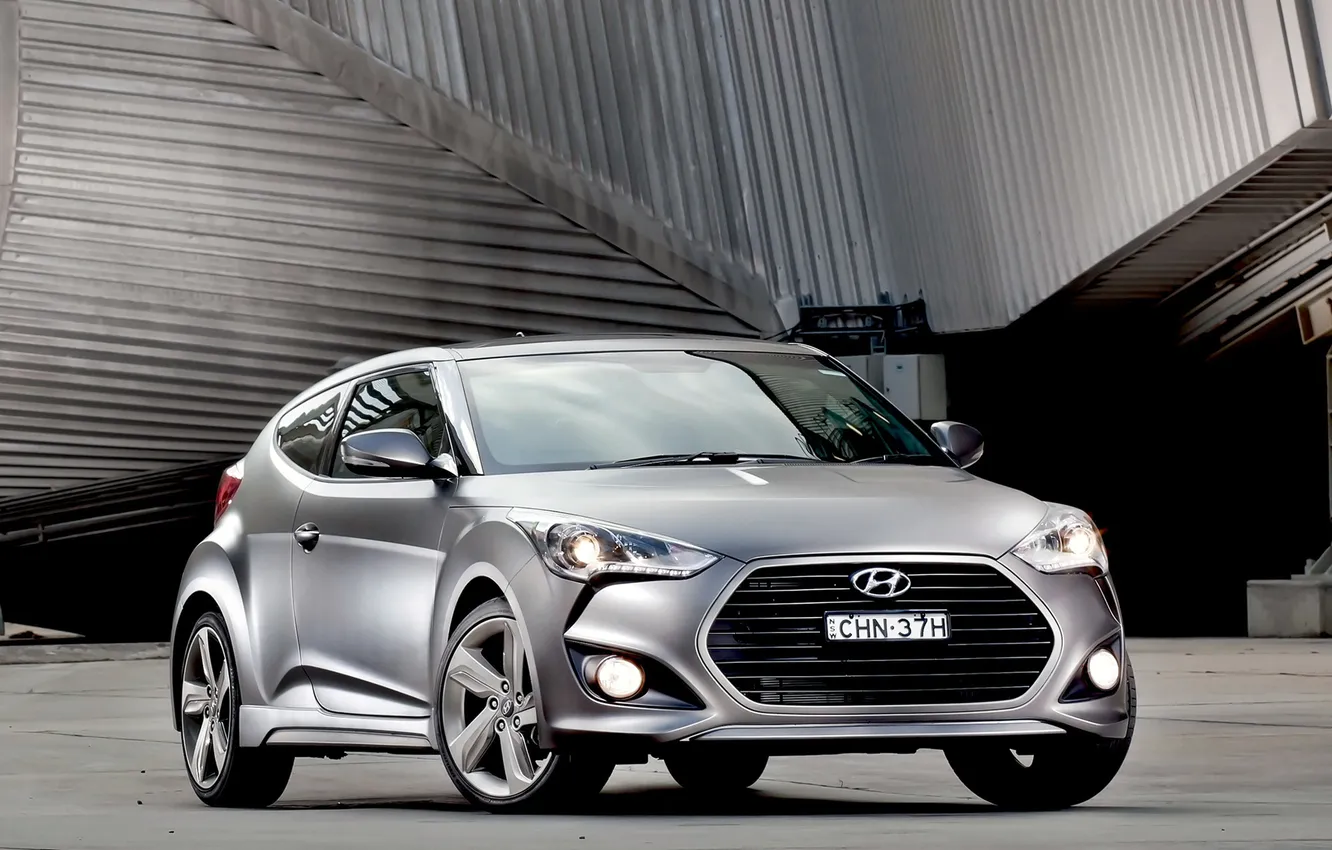 Photo wallpaper auto, Wallpaper, Hyundai, the front, Turbo, Veloster