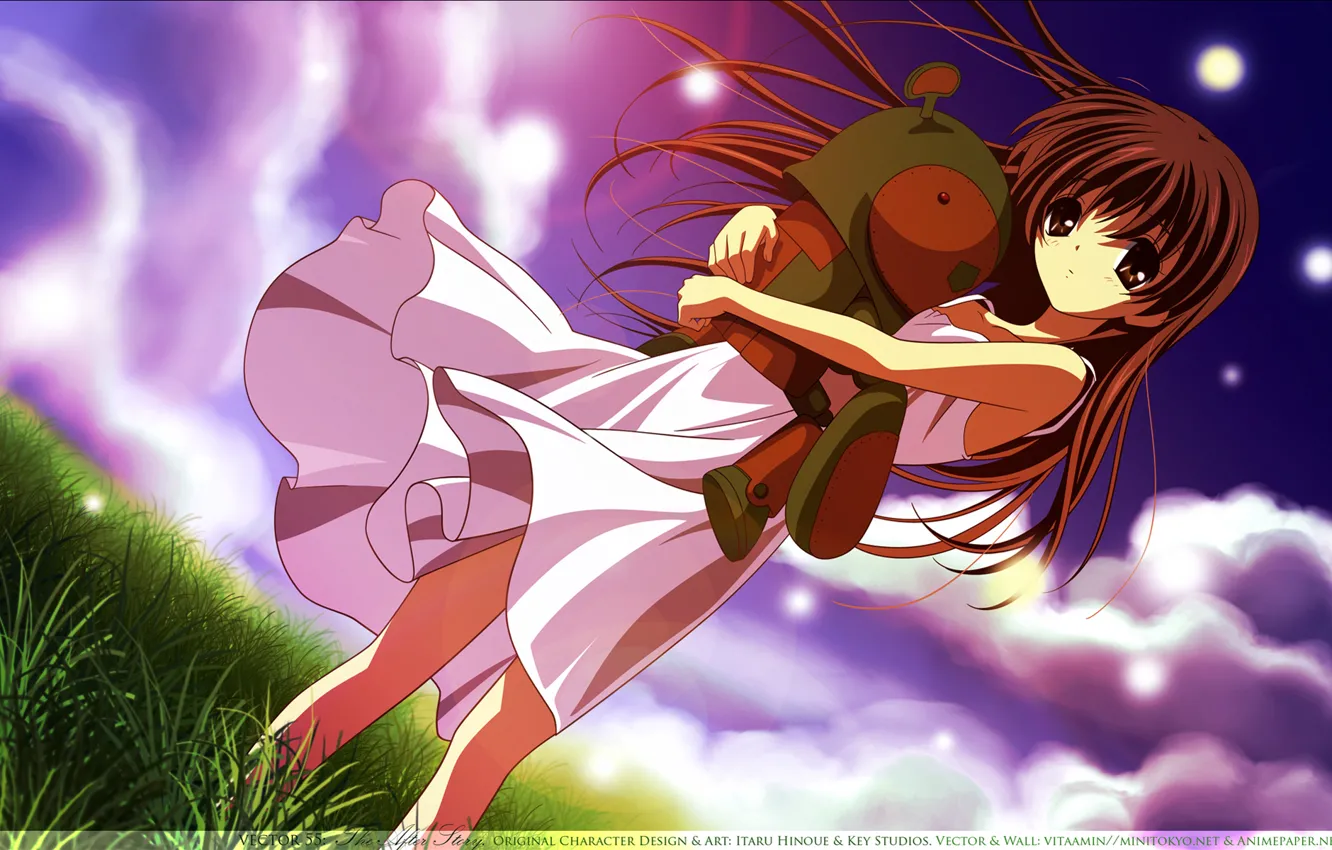 Photo wallpaper girl, robot, Clannad, Clannad