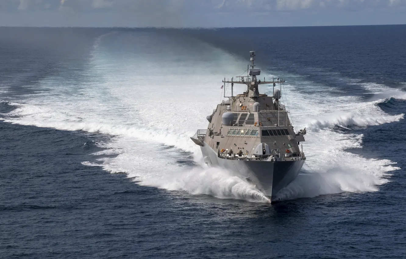 Photo wallpaper ship, combat, Navy, Detroit, intertidal