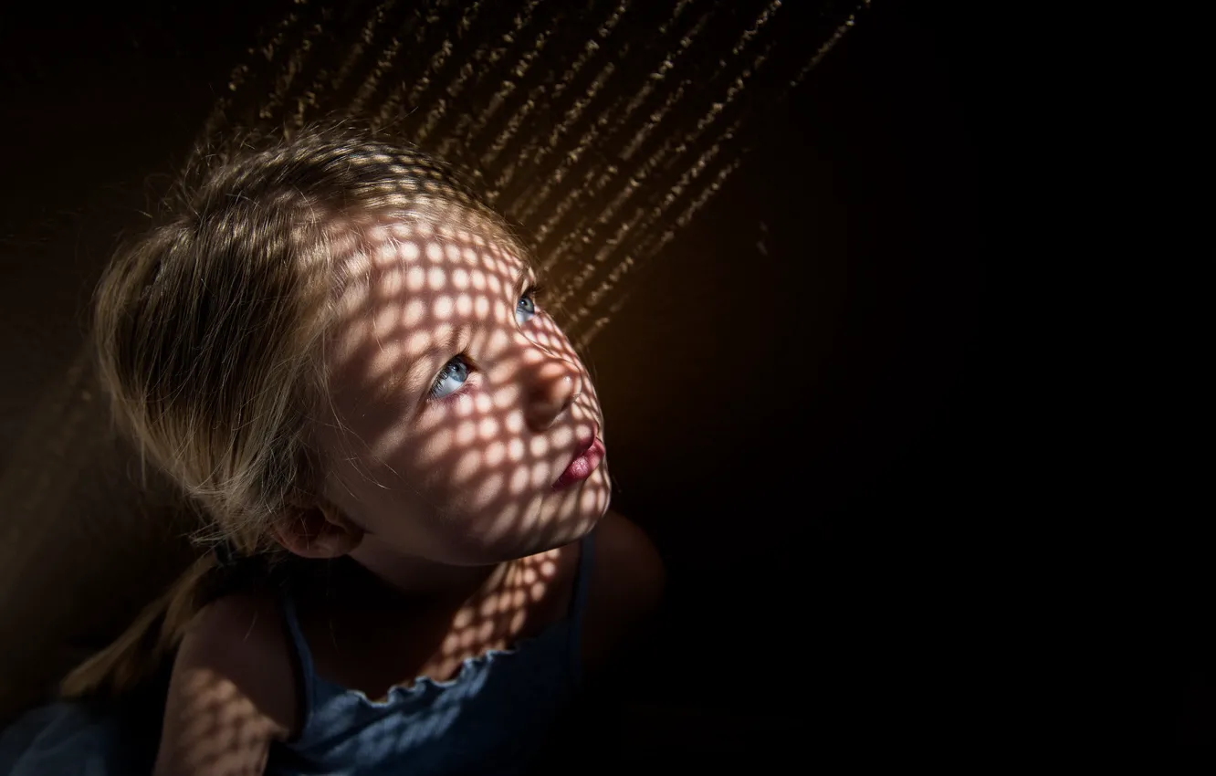 Photo wallpaper light, portrait, girl